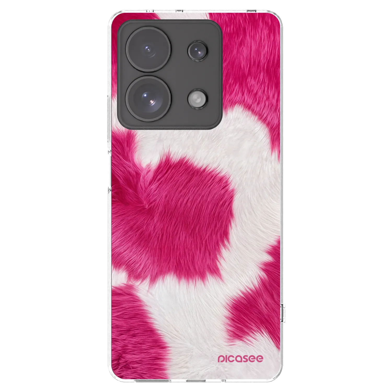 Picasee Xiaomi Redmi Note 13 Pro 4G Hülle - Transparentes Silikon - Pink Moo