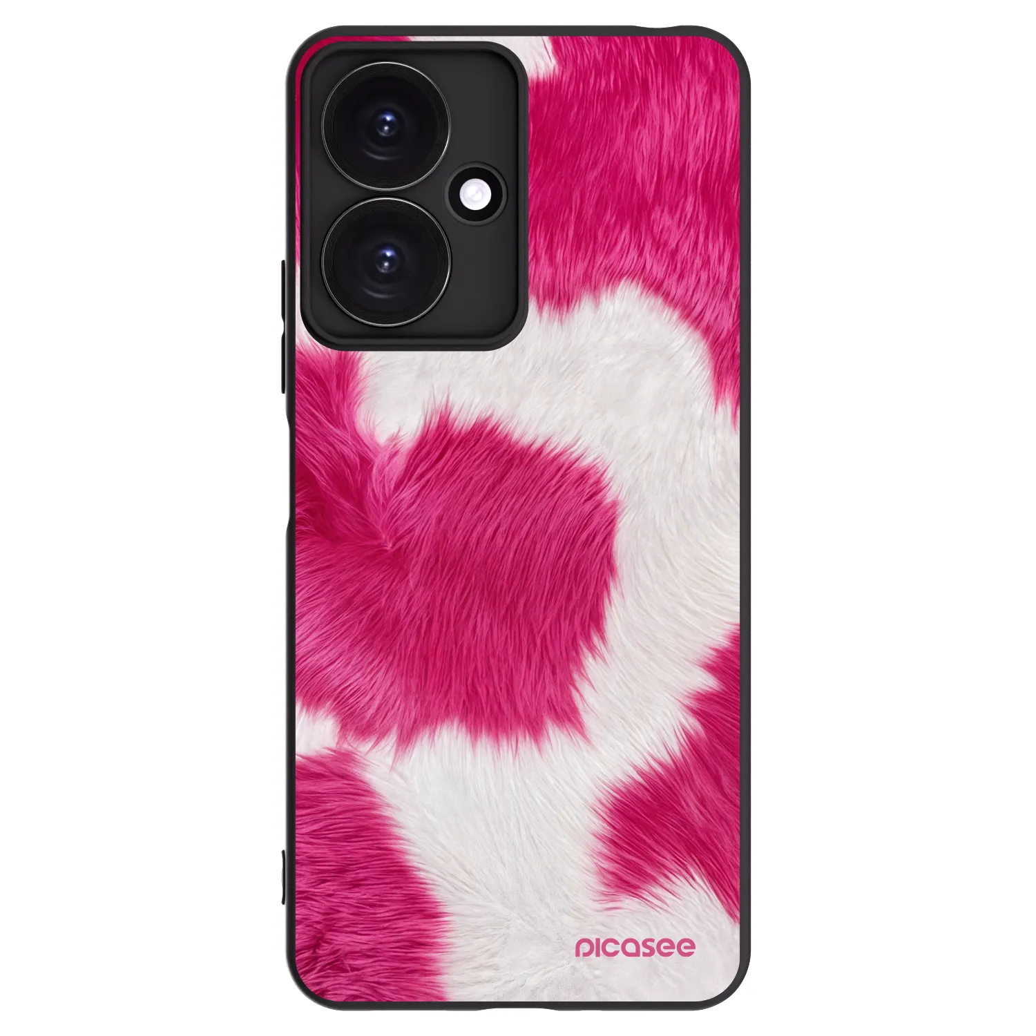 Picasee Xiaomi Redmi 13C 5G Hülle - Schwarzes Silikon - Pink Moo