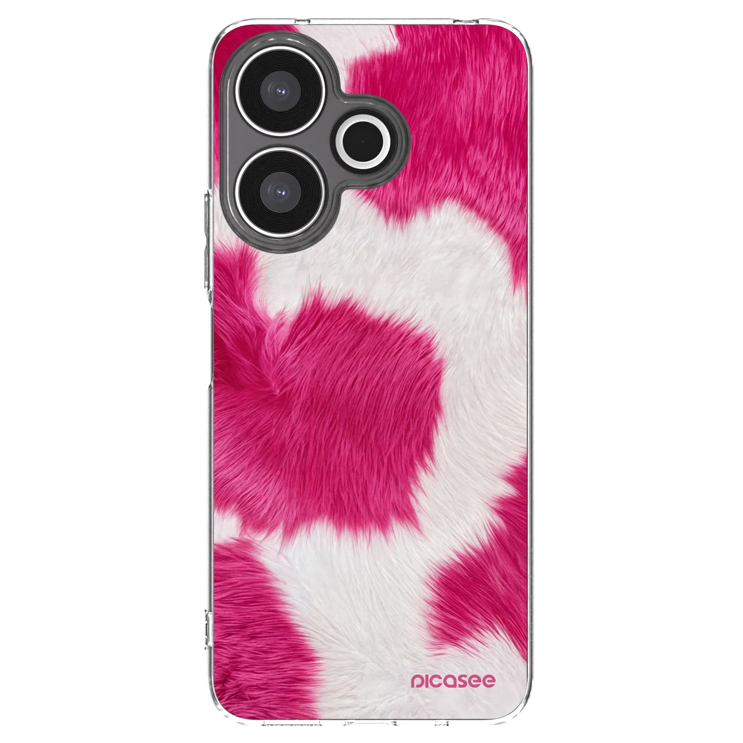 Picasee Xiaomi Redmi 13 4G Hülle - Transparentes Silikon - Pink Moo