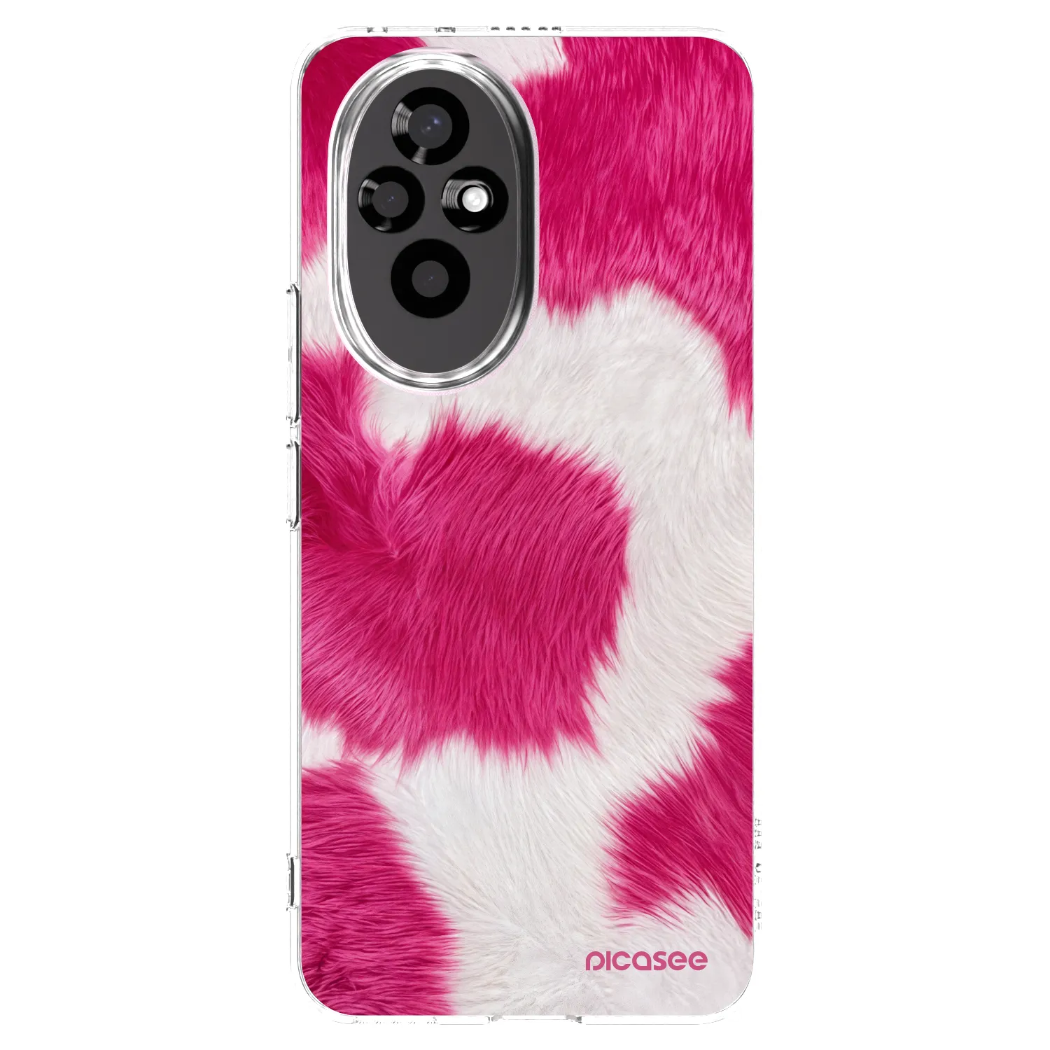 Picasee Honor 200 Pro 5G Hülle - Transparentes Silikon - Pink Moo