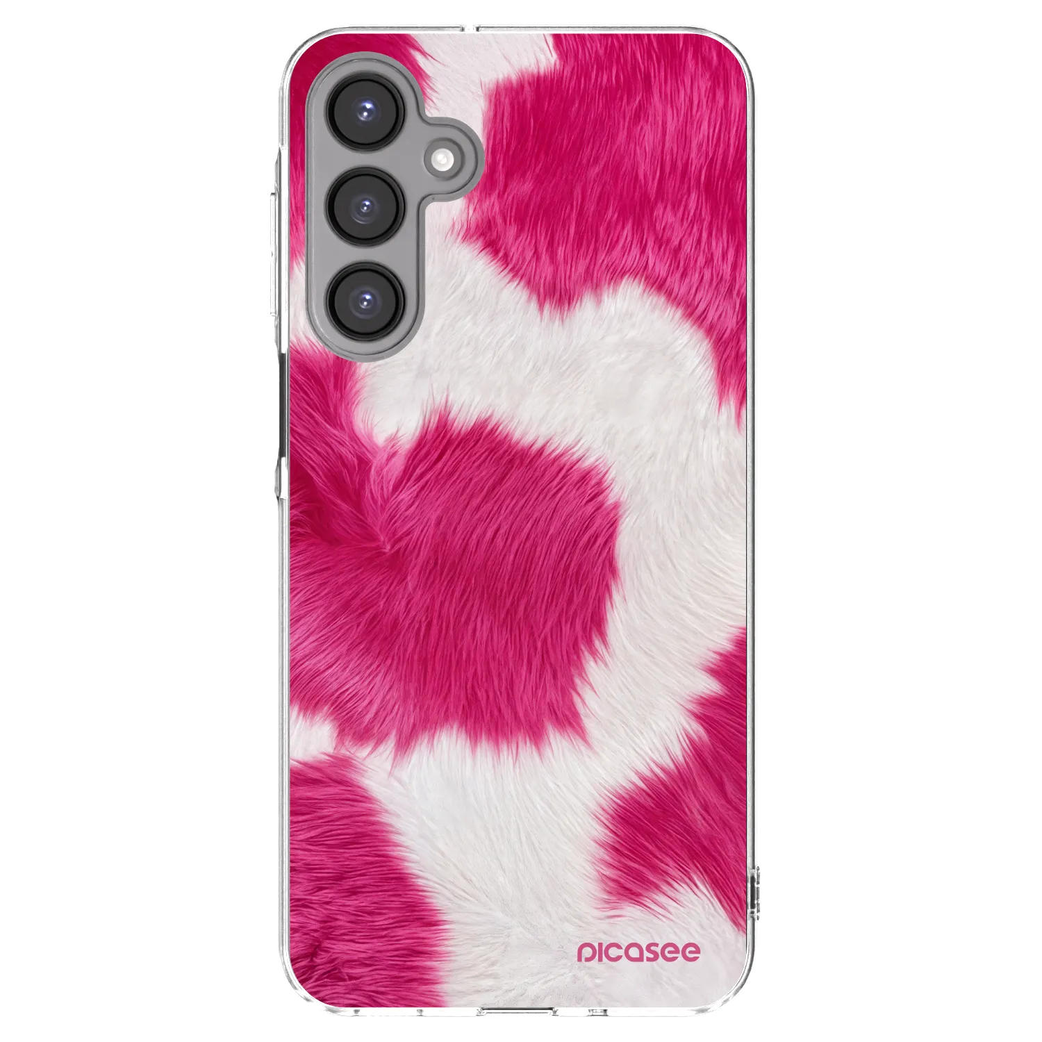 Picasee Samsung Galaxy A16 5G Hülle - Transparentes Silikon - Pink Moo