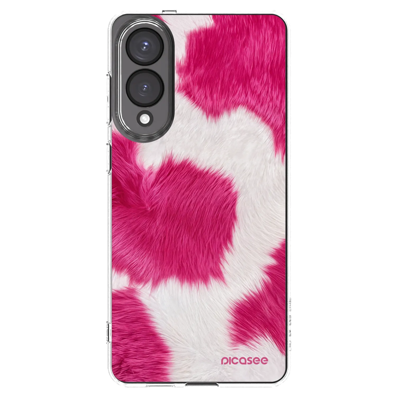 Picasee Samsung Galaxy S25 Edge 5G Hülle - Transparentes Silikon - Pink Moo