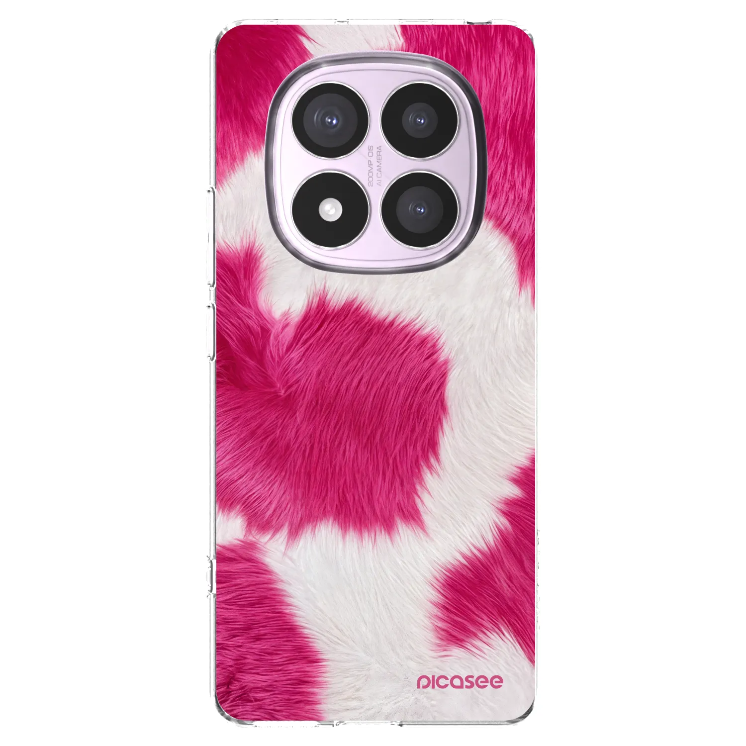 Picasee Xiaomi Redmi Note 14 Pro 4G Hülle - Transparentes Silikon - Pink Moo