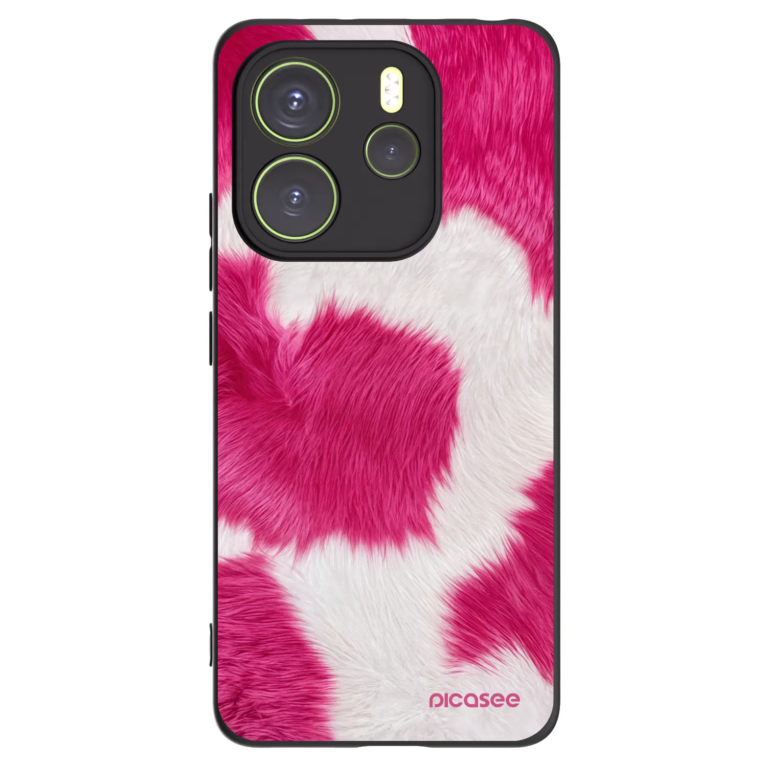 Picasee Xiaomi Redmi Note 14 4G Hülle - Schwarzes Silikon - Pink Moo