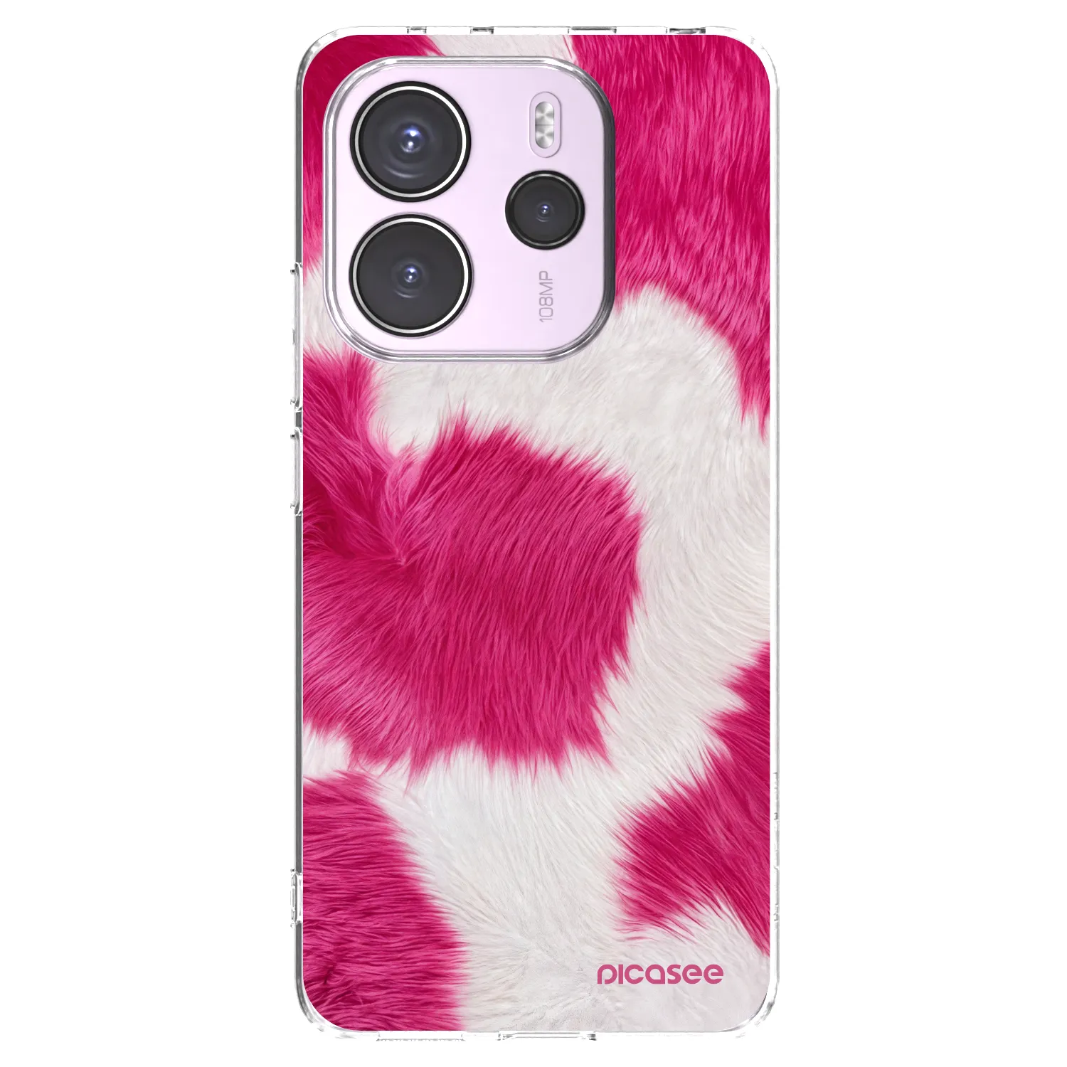 Picasee Xiaomi Redmi Note 14 4G Hülle - Transparentes Silikon - Pink Moo