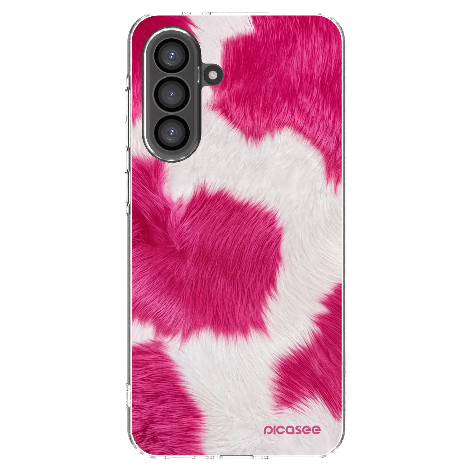 Picasee Samsung Galaxy A56 5G A566B Hülle - Transparentes Silikon - Pink Moo