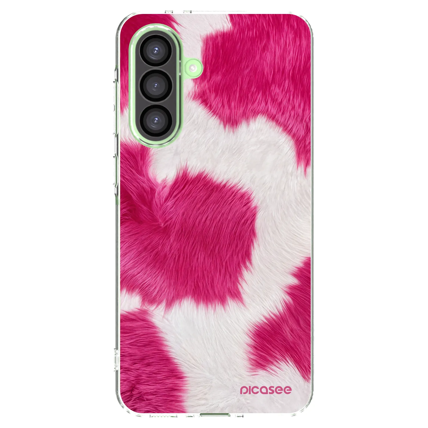 Picasee Samsung Galaxy A26 5G A266B Hülle - Transparentes Silikon - Pink Moo