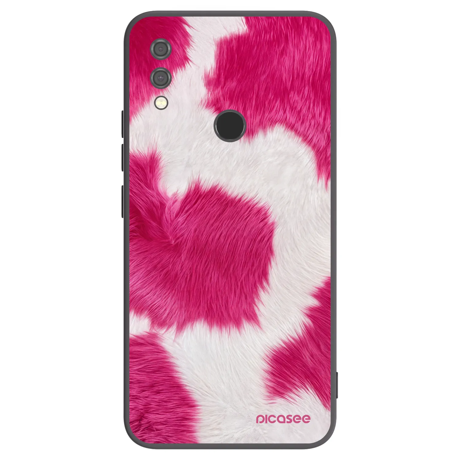 Picasee Xiaomi Redmi Note 7 Hülle - Schwarzes Silikon - Pink Moo