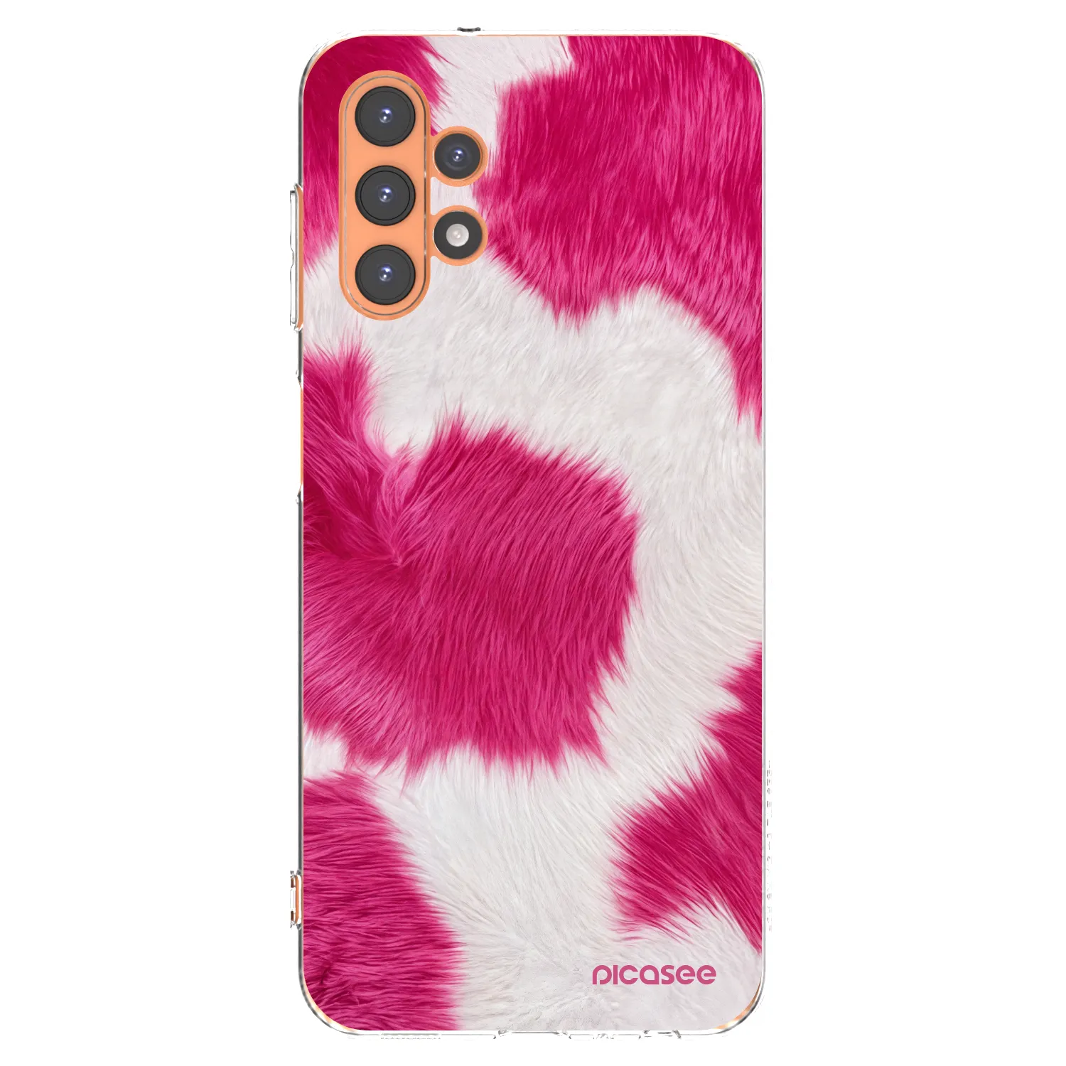 Picasee Samsung Galaxy A13 5G Hülle - Transparentes Silikon - Pink Moo