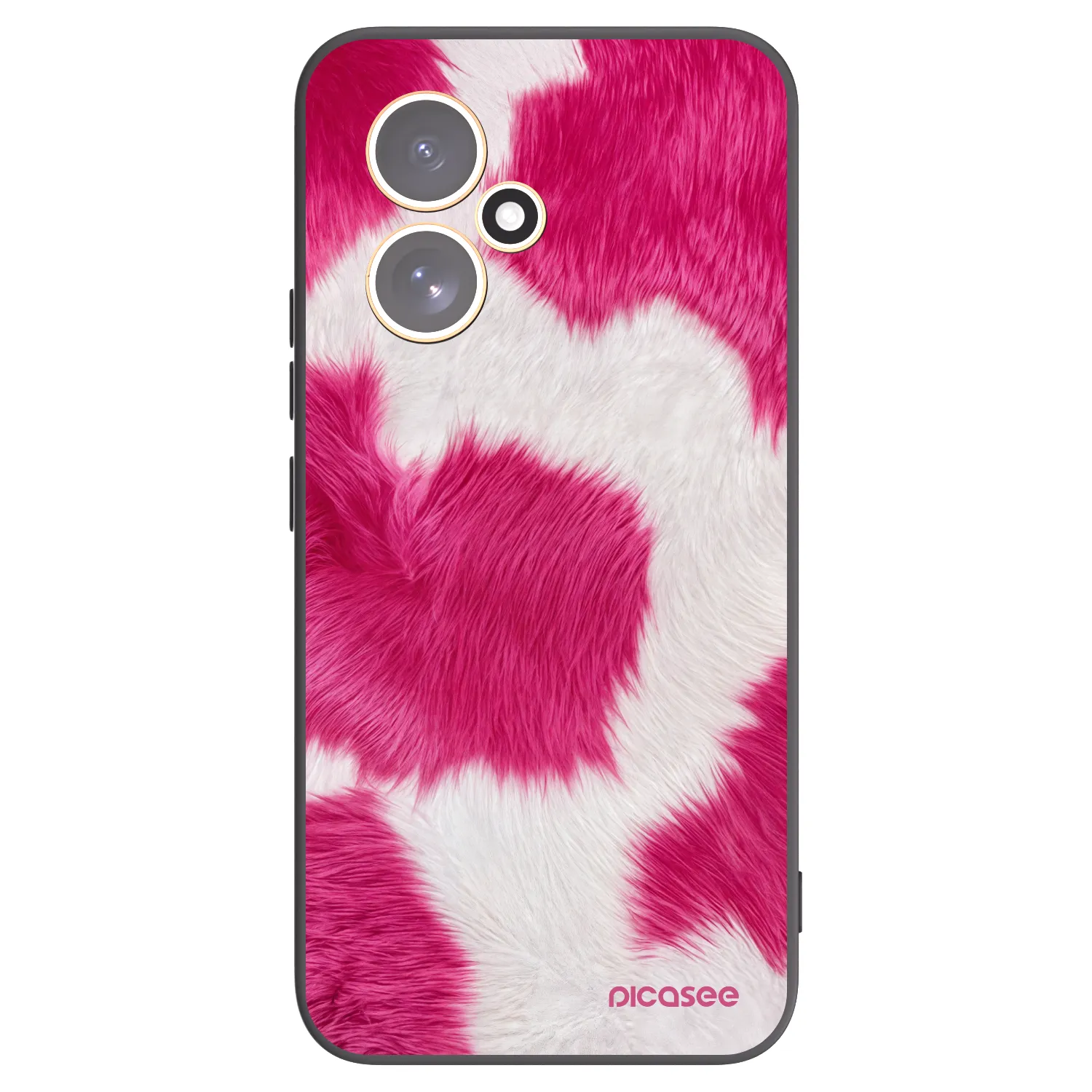 Picasee Honor 400 5G Hülle - Schwarzes Silikon - Pink Moo