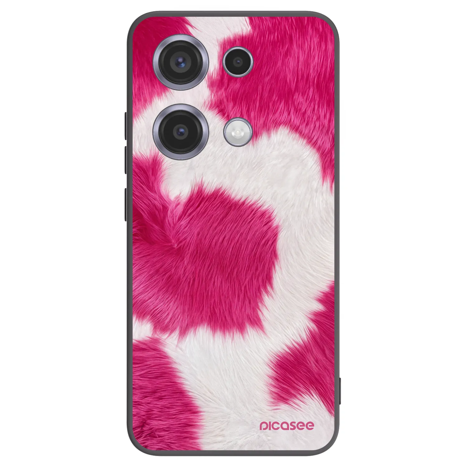 Picasee Xiaomi Redmi Note 14S Hülle - Schwarzes Silikon - Pink Moo