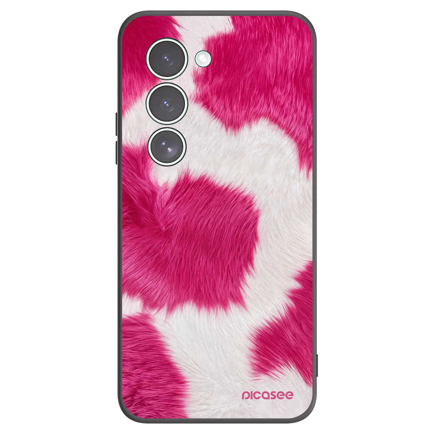 Picasee Xiaomi Redmi 15 5G Hülle - Schwarzes Silikon - Pink Moo