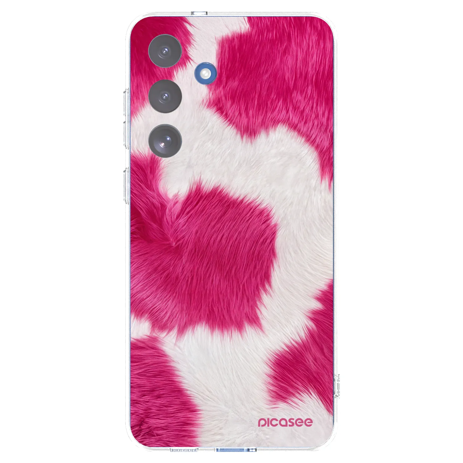 Picasee Samsung Galaxy S25 FE 5G Hülle - Transparentes Silikon - Pink Moo