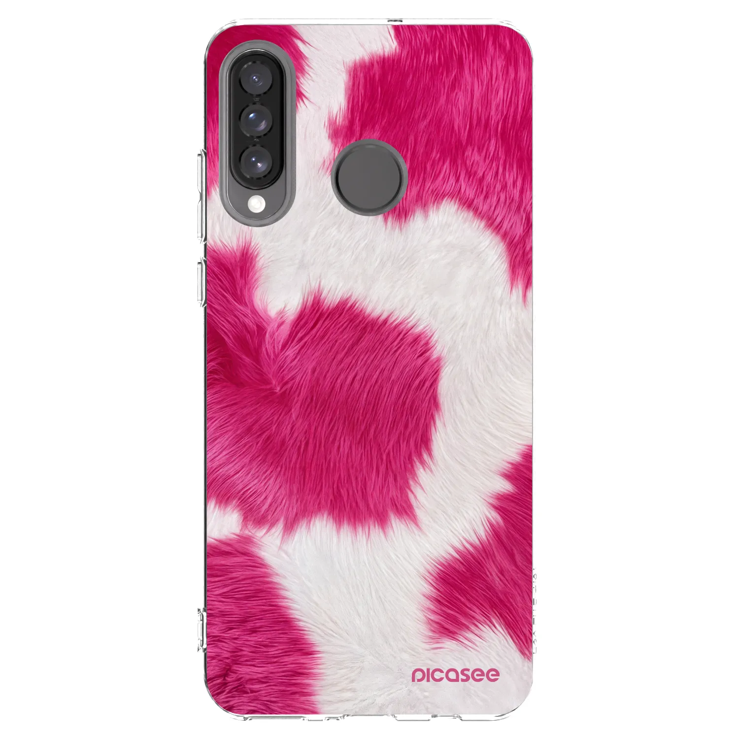 Picasee Huawei P30 Lite Hülle - Transparentes Silikon - Pink Moo