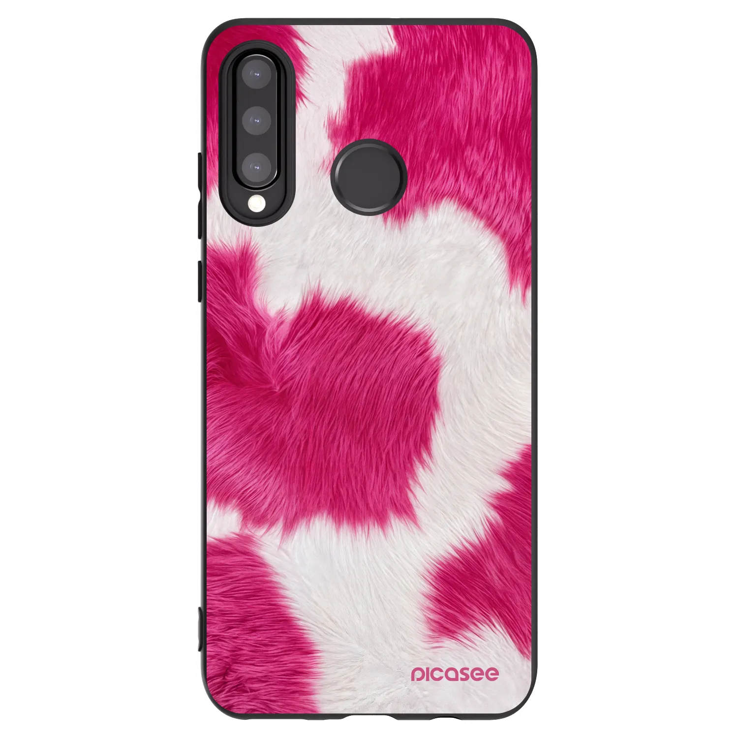 Picasee Huawei P30 Lite Hülle - Schwarzes Silikon - Pink Moo