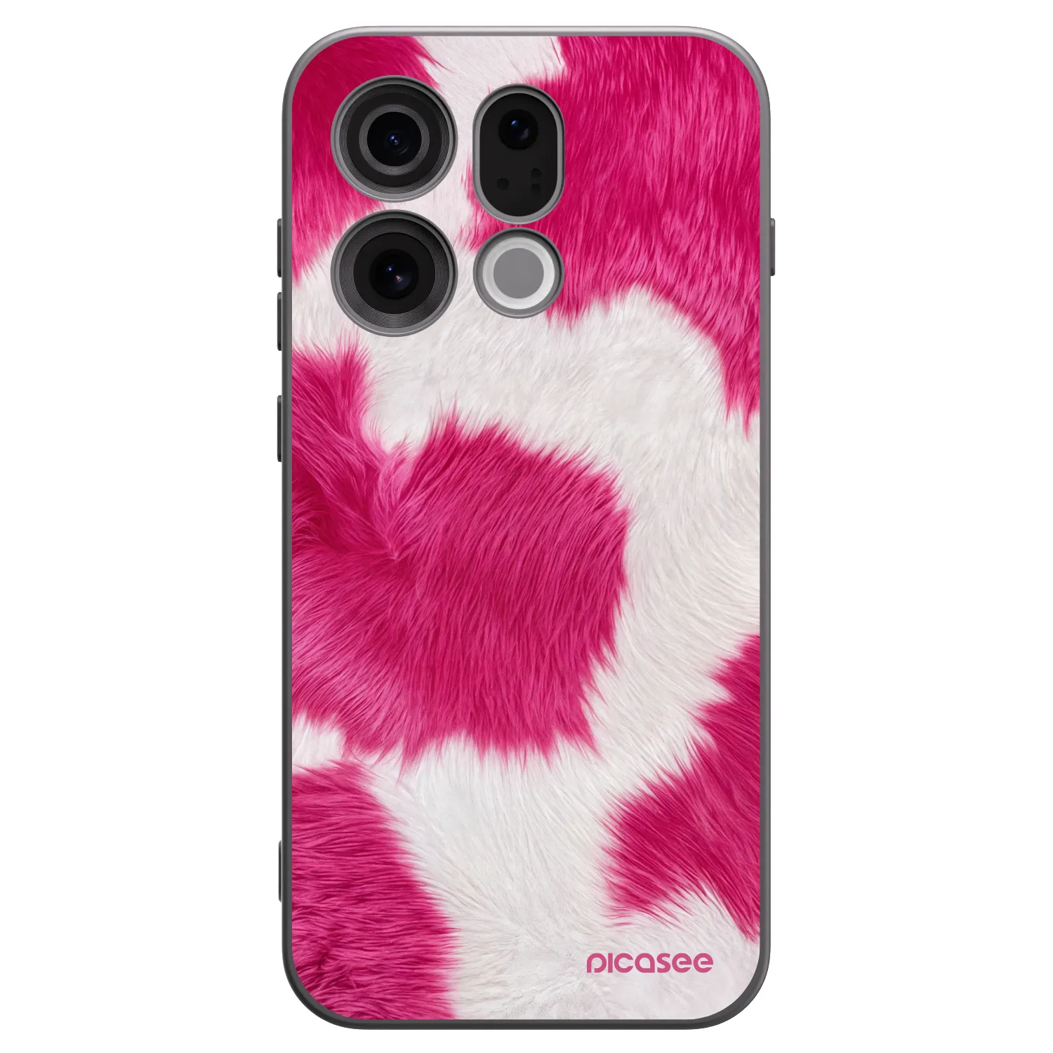 Picasee OPPO Find X9 Hülle - Schwarzes Silikon - Pink Moo