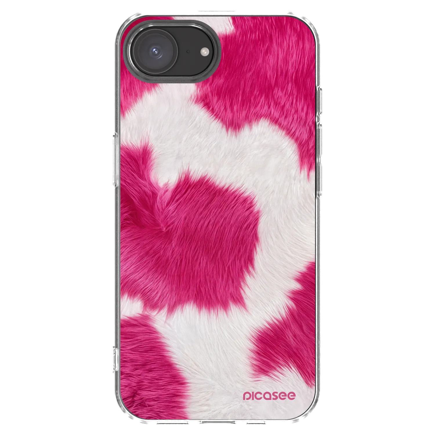 Picasee Apple iPhone 17e Hülle - Transparentes Silikon - Pink Moo