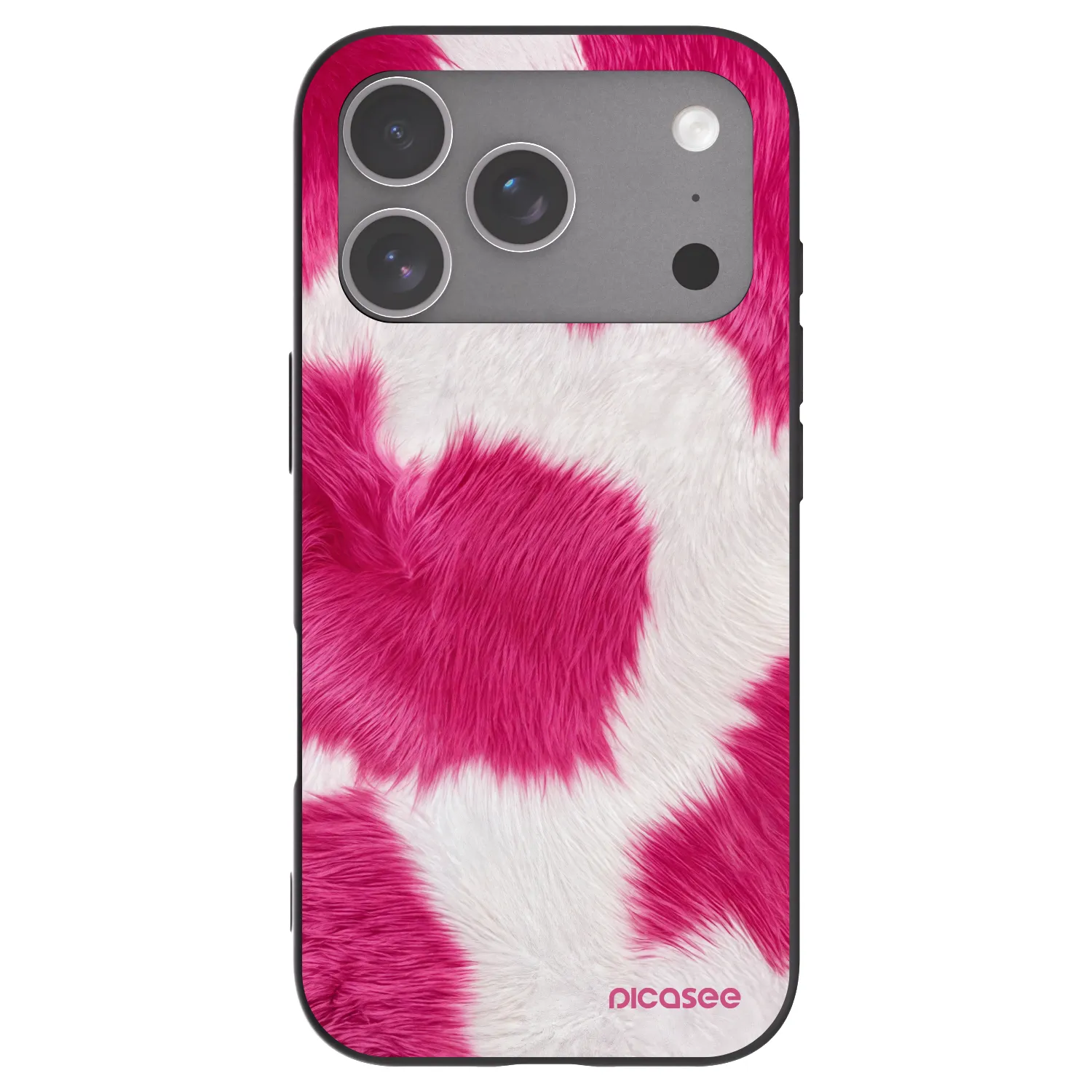 Picasee Apple iPhone 18 Pro Hülle - Schwarzes Silikon - Pink Moo