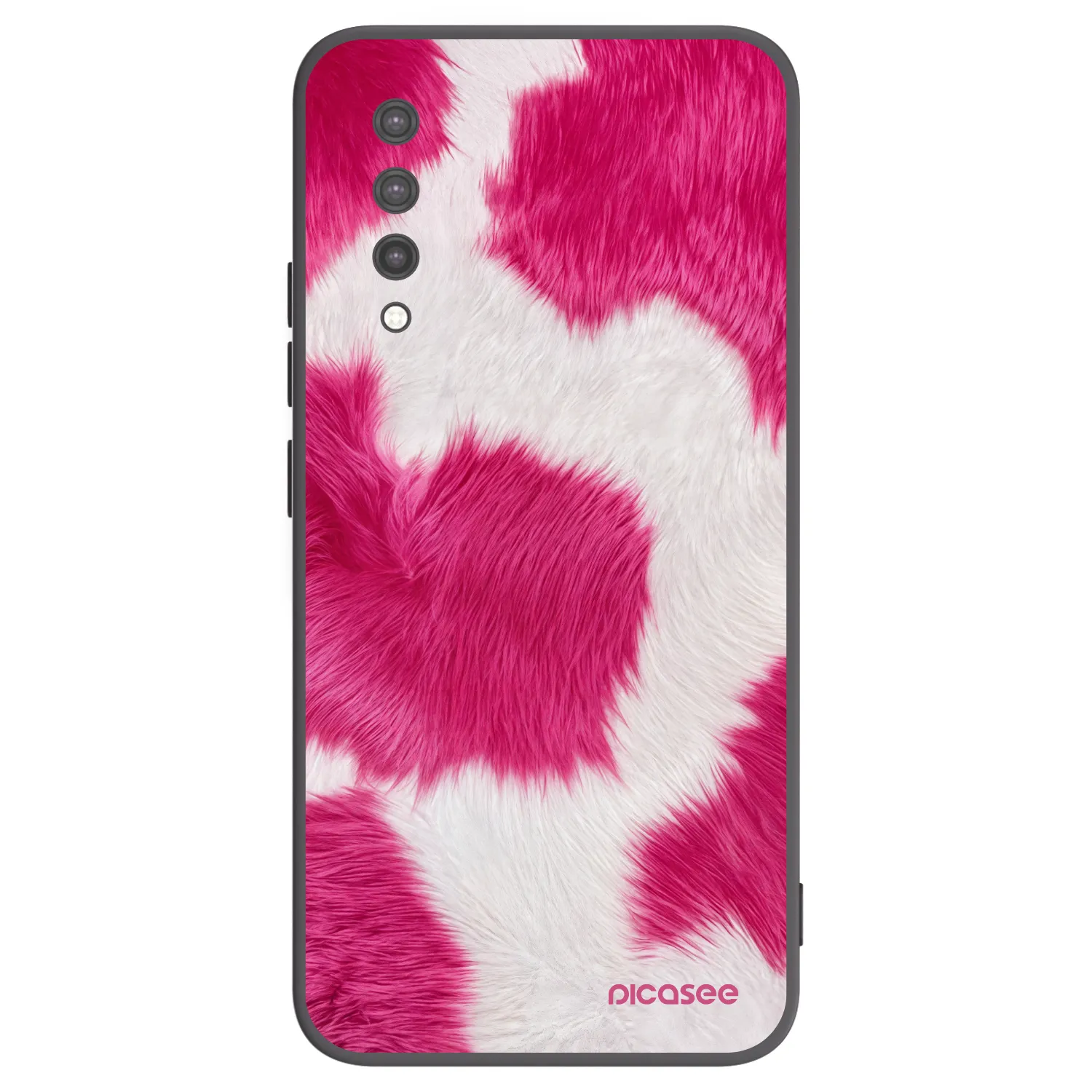Picasee Xiaomi Mi 9 Lite Hülle - Schwarzes Silikon - Pink Moo