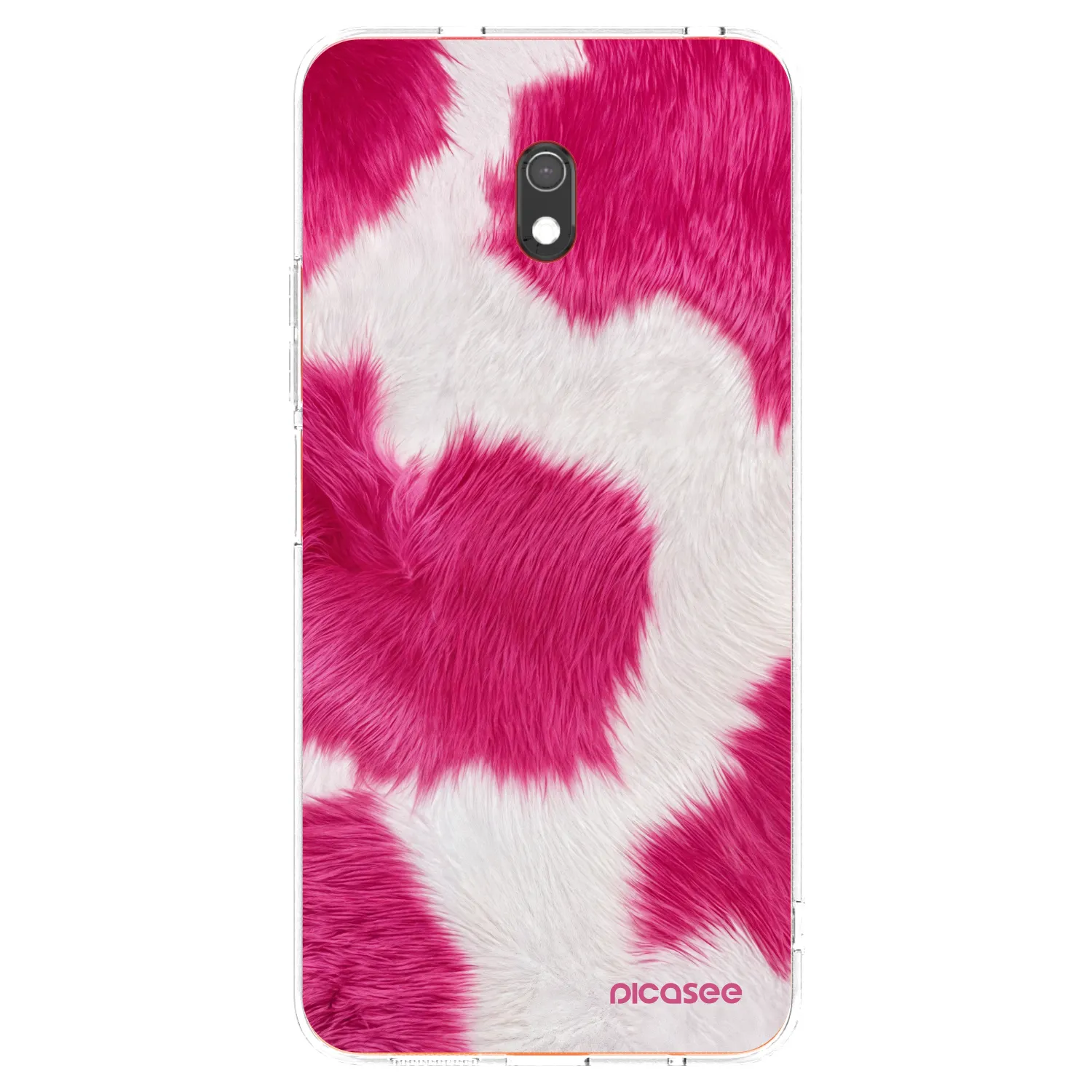 Picasee Xiaomi Redmi 8A Hülle - Transparentes Silikon - Pink Moo
