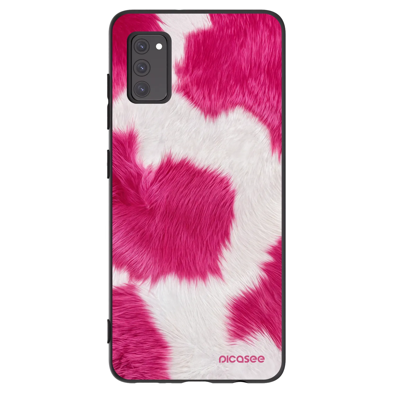 Picasee Samsung Galaxy A41 A415F Hülle - Schwarzes Silikon - Pink Moo