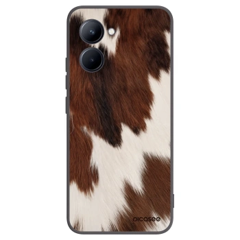 Picasee Realme C33 (2023) Hülle - Schwarzes Silikon - Rustica
