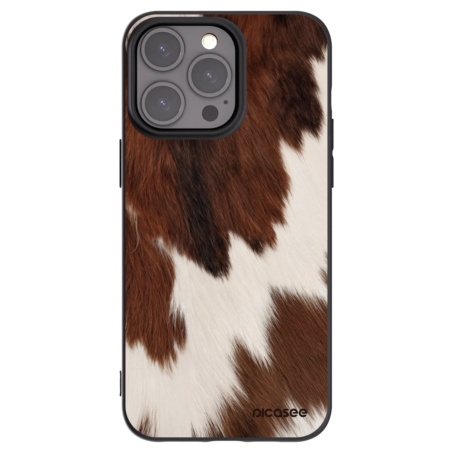 Picasee Apple iPhone 15 Pro Max Hülle - Schwarzes Silikon - Rustica