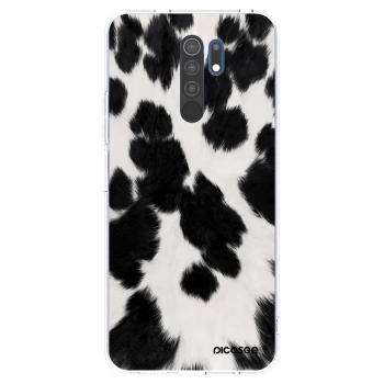 Picasee Xiaomi Redmi 9 Hülle - Transparentes Silikon - Black Moo