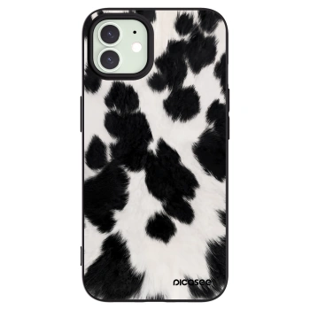 Picasee Apple iPhone 12 Hülle - Schwarzes Silikon - Black Moo
