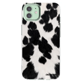 Picasee Apple iPhone 12 Hülle - Transparentes Silikon - Black Moo