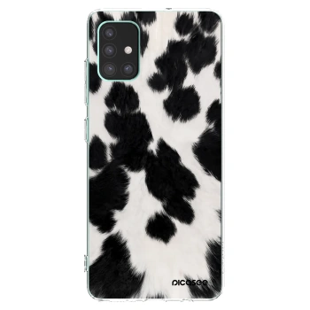 Picasee Samsung Galaxy M51 M515F Hülle - Transparentes Silikon - Black Moo