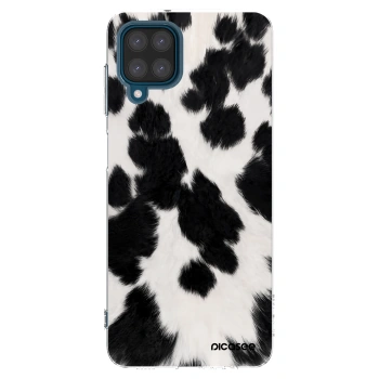 Picasee Samsung Galaxy A12 A125F Hülle - Transparentes Silikon - Black Moo