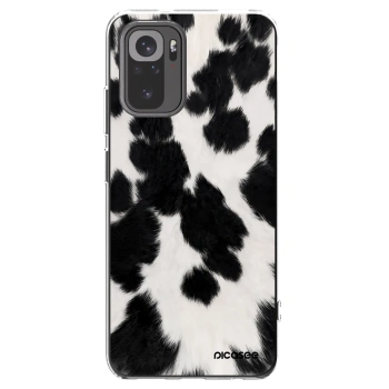 Picasee Xiaomi Redmi Note 10 Hülle - Transparentes Silikon - Black Moo