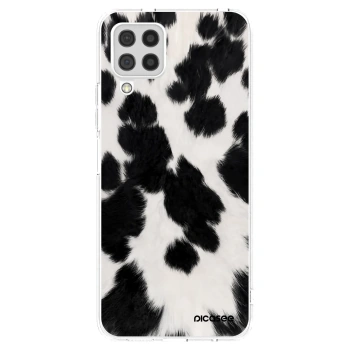 Picasee Samsung Galaxy A22 A225F 4G Hülle - Transparentes Silikon - Black Moo