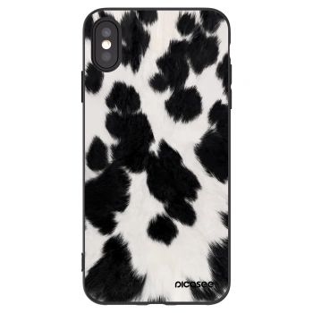 Picasee Apple iPhone XS Max Hülle - Schwarzes Silikon - Black Moo