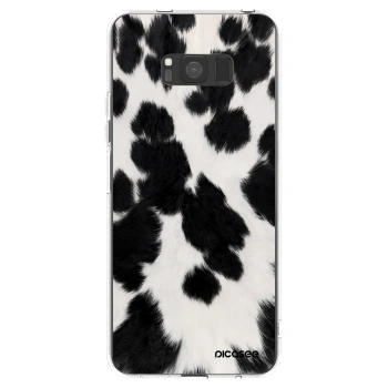 Picasee Samsung Galaxy S8 G950F Hülle - Transparentes Silikon - Black Moo