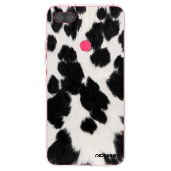 Picasee Xiaomi Mi 8 Lite Hülle - Transparentes Silikon - Black Moo