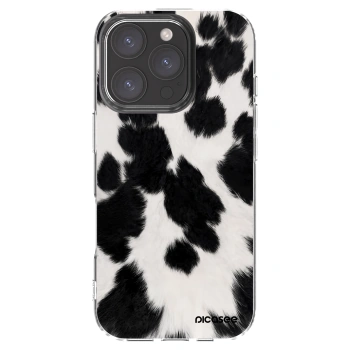 Picasee Apple iPhone 16 Pro Hülle - Transparentes Silikon - Black Moo