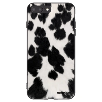 Picasee Apple iPhone 8 Plus Hülle - Schwarzes Silikon - Black Moo