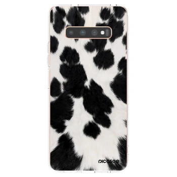 Picasee Samsung Galaxy S10 Plus G975 Hülle - Transparentes Silikon - Black Moo