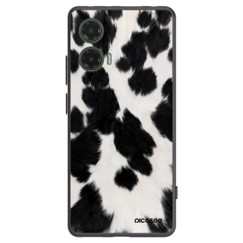 Picasee Motorola Moto G35 5G Hülle - Schwarzes Silikon - Black Moo