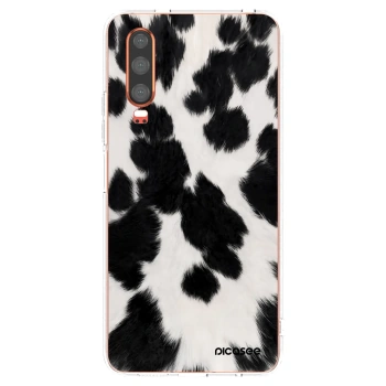 Picasee Huawei P30 Hülle - Transparentes Silikon - Black Moo
