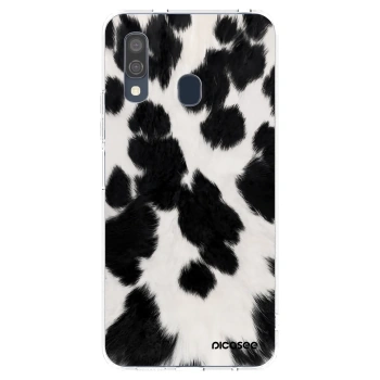 Picasee Samsung Galaxy A40 A405F Hülle - Transparentes Silikon - Black Moo