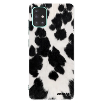 Picasee Samsung Galaxy A51 A515F Hülle - Transparentes Silikon - Black Moo