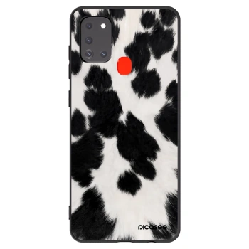 Picasee Samsung Galaxy A21s Hülle - Schwarzes Silikon - Black Moo