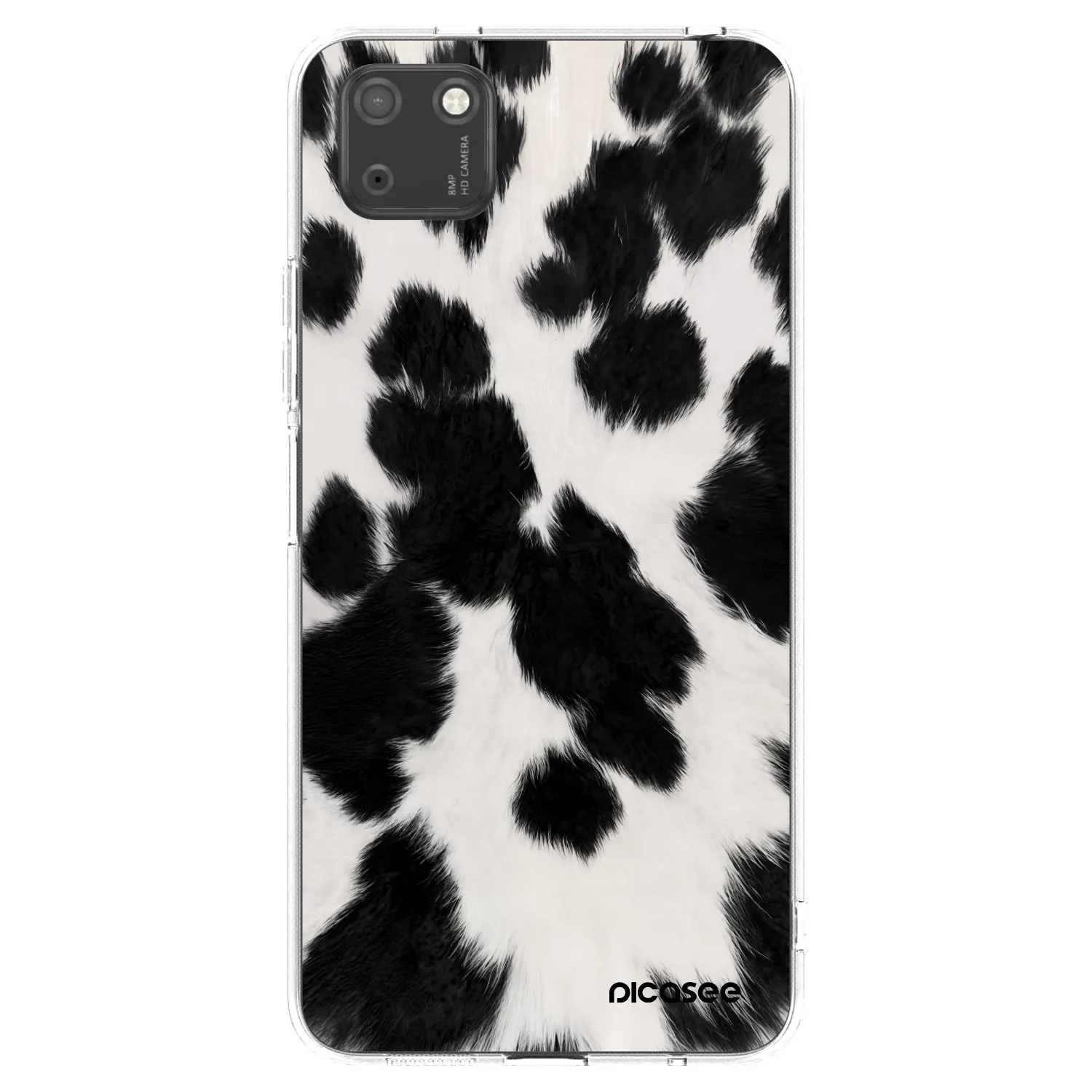 Picasee Huawei Y5P Hülle - Transparentes Silikon - Black Moo