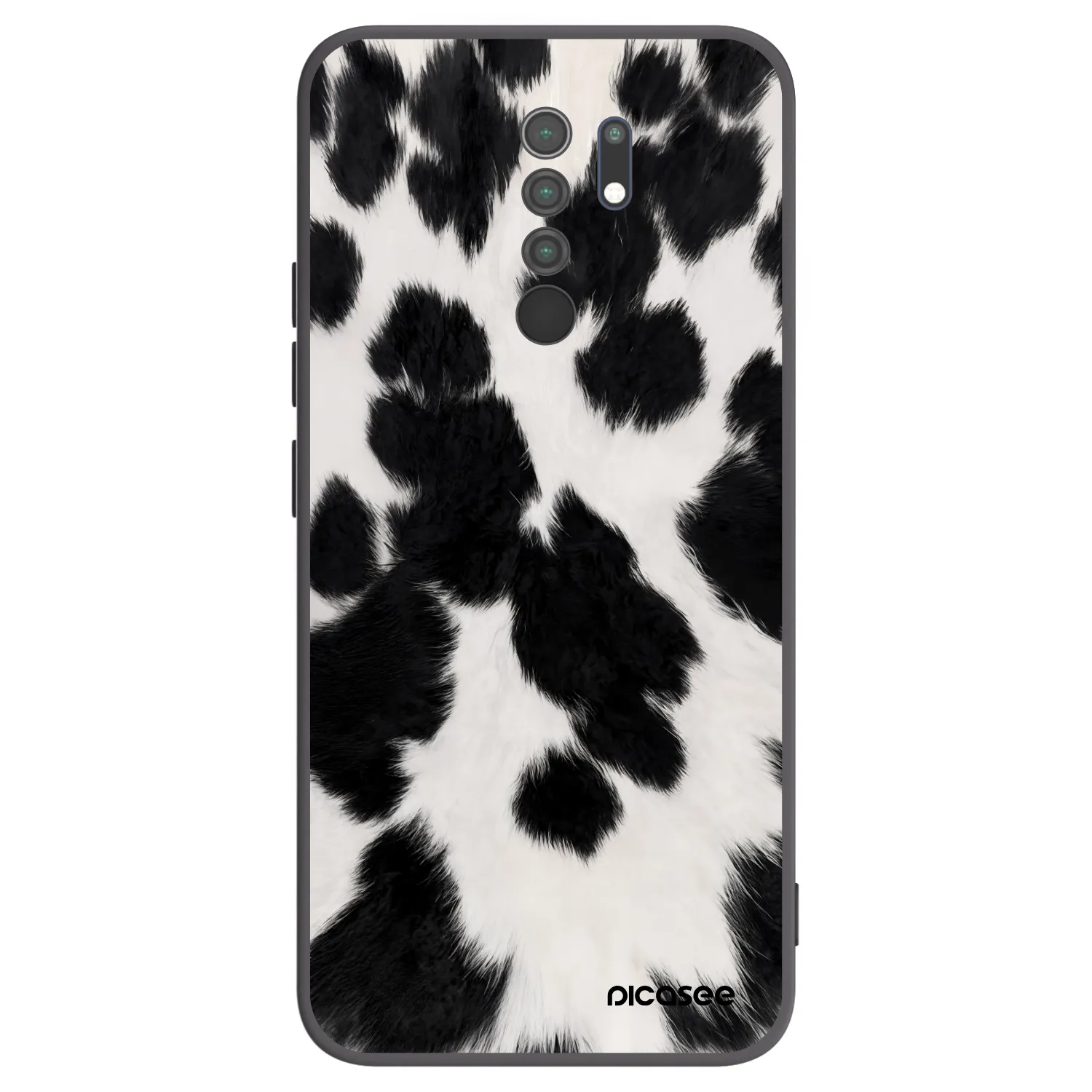Picasee Xiaomi Redmi 9 Hülle - Schwarzes Silikon - Black Moo