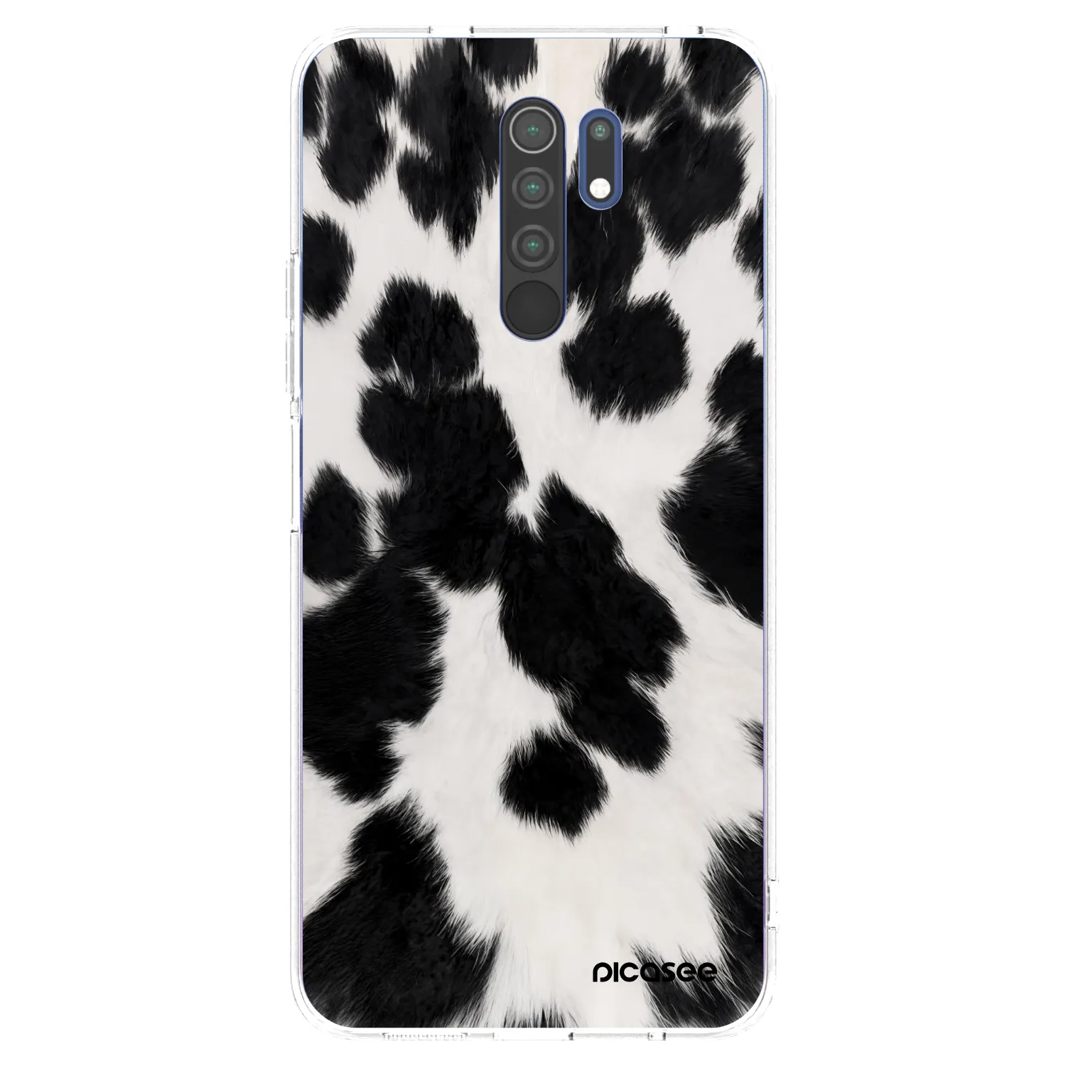 Picasee Xiaomi Redmi 9 Hülle - Transparentes Silikon - Black Moo