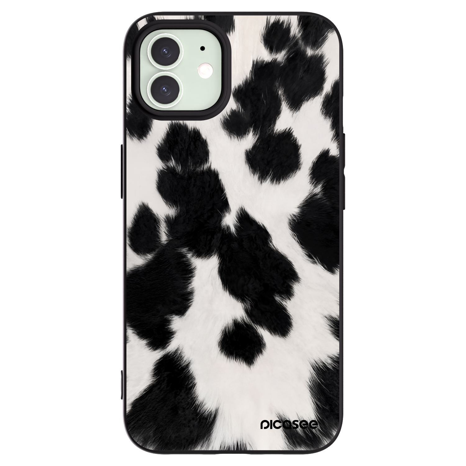 Picasee Apple iPhone 12 Hülle - Schwarzes Silikon - Black Moo
