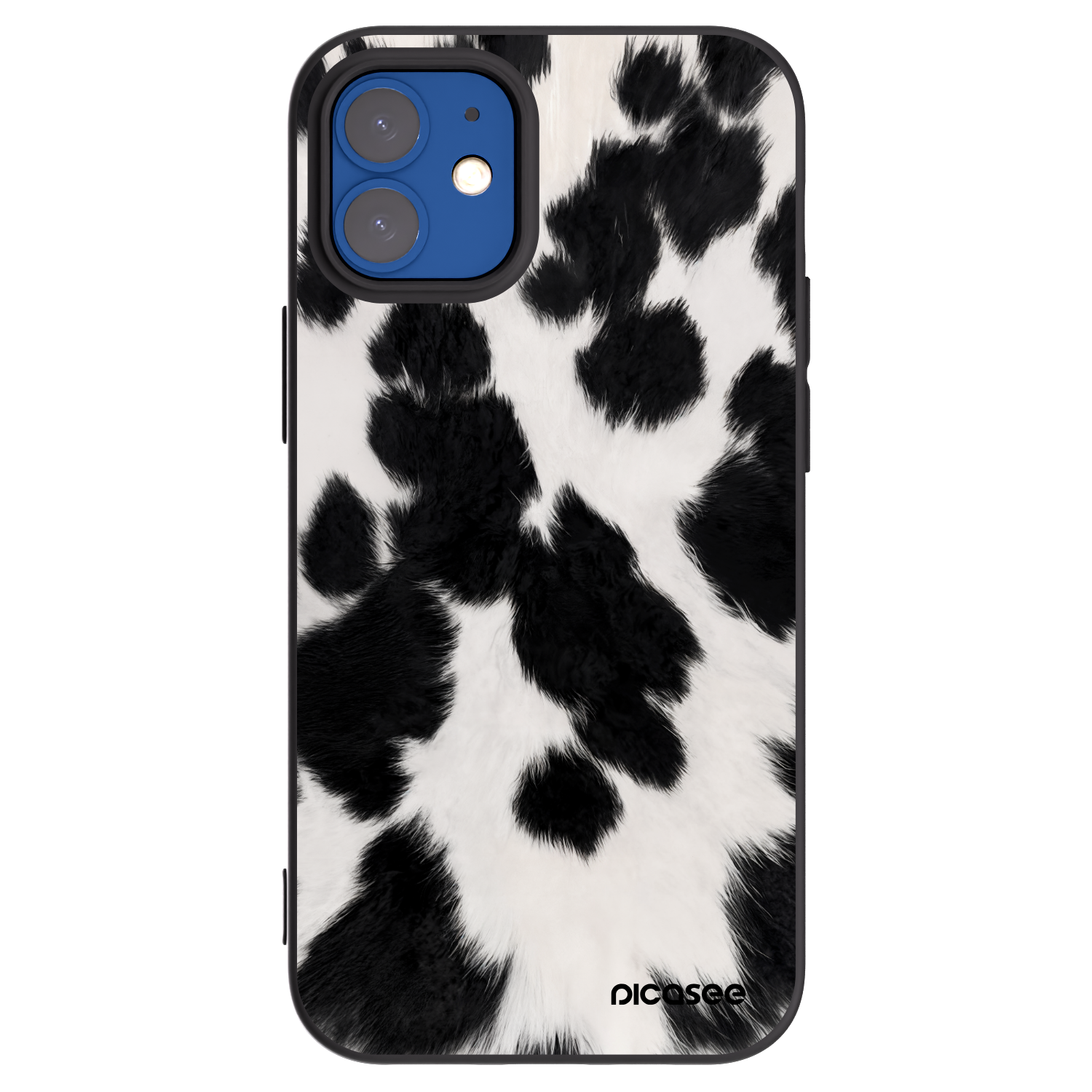 Picasee Apple iPhone 12 mini Hülle - Schwarzes Silikon - Black Moo